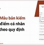 Bản Kiểm Điểm Tiếng Anh Là Gì